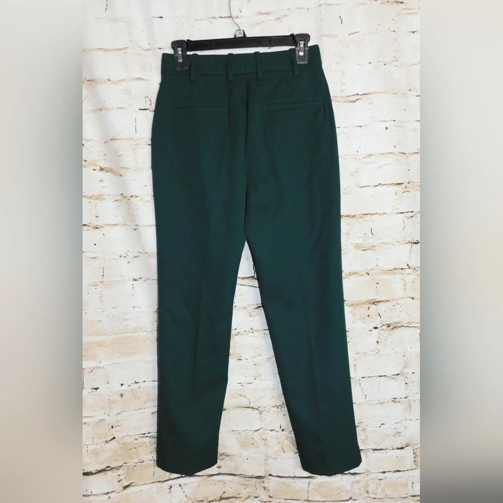 Tory Burch Tech Twill Mid-rise Ankle Length Golf Pants Size 0 in Conifer